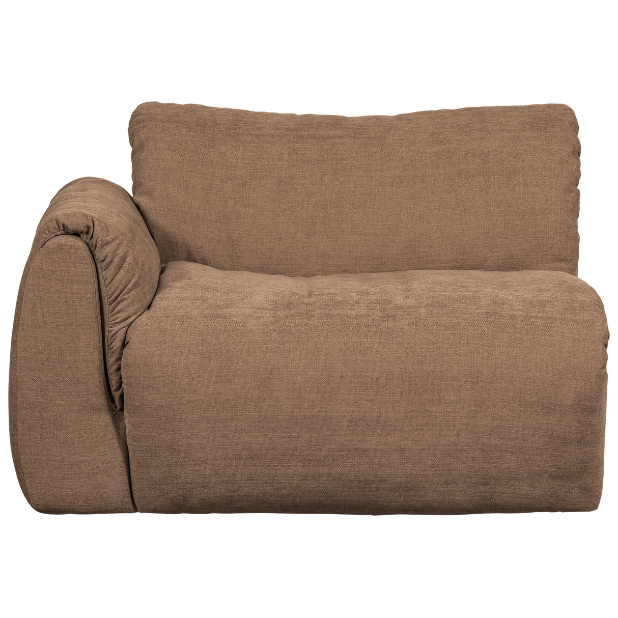 Baggy 1 Zits Element Met Arm Links Geweven Chenille Bruin