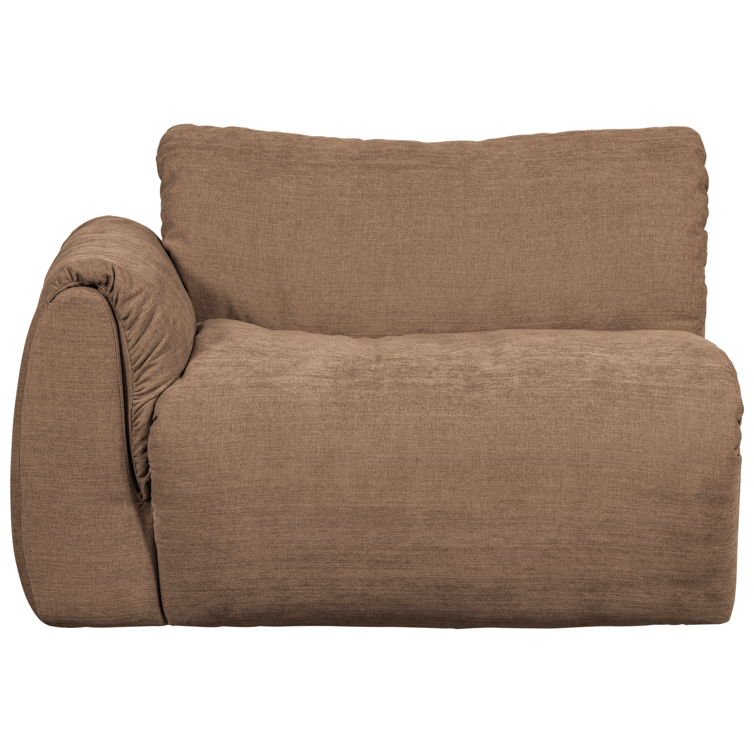 Baggy 1 Zits Element Met Arm Links Geweven Chenille Bruin