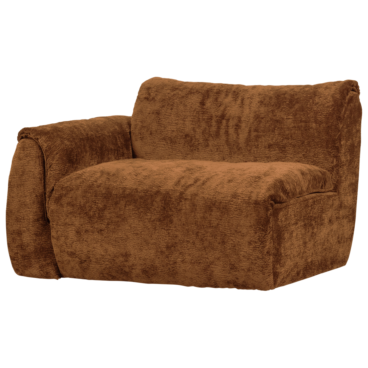 Baggy 1 Zits Element Met Arm Links 3 D Chenille Middenbruin