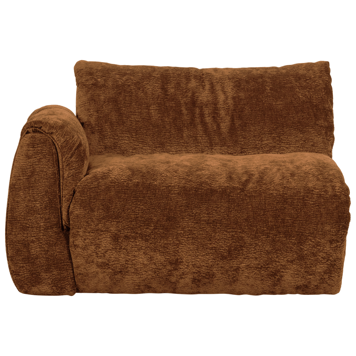 Baggy 1 Zits Element Met Arm Links 3 D Chenille Middenbruin