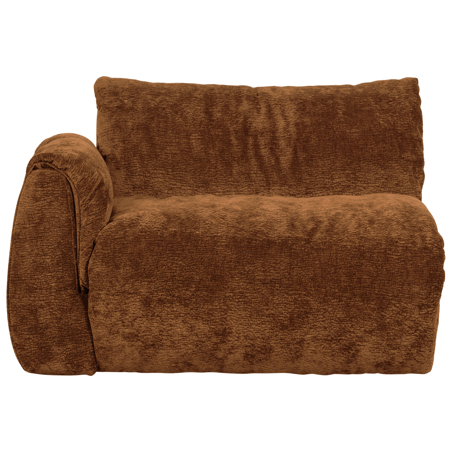 Baggy 1 Zits Element Met Arm Links 3 D Chenille Middenbruin