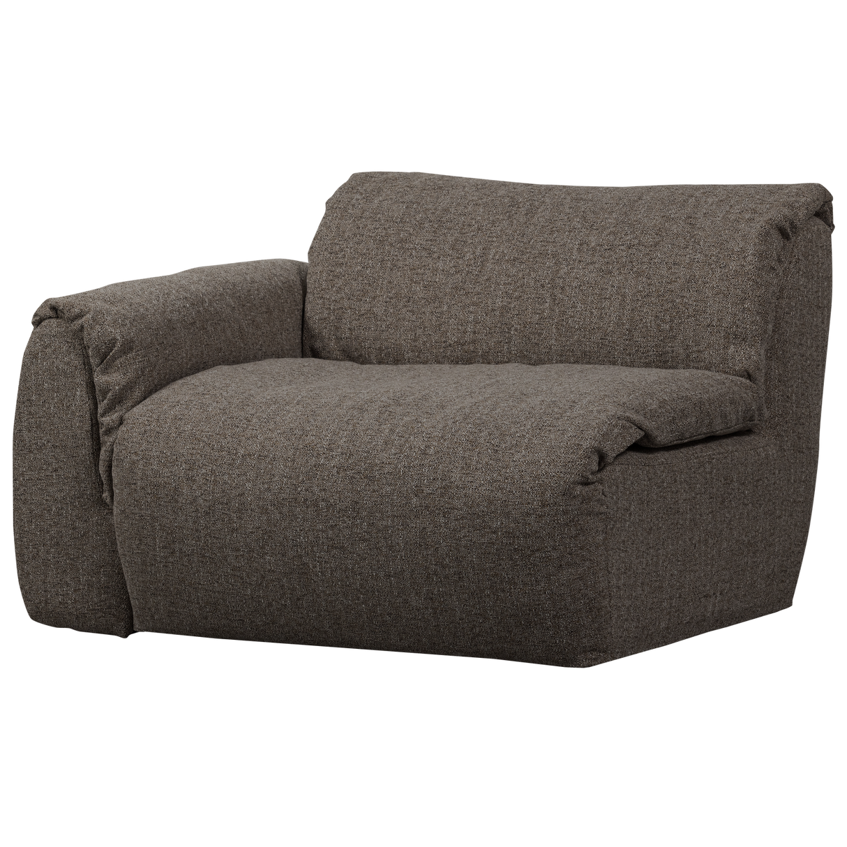 Baggy 1 Zits Element Met Arm Links Warmgrijs Melange