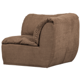 Baggy Hoekelement Geweven Chenille Bruin