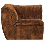 Baggy Hoekelement 3 D Chenille Middenbruin