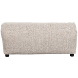 Baggy Hocker Geweven Stof Naturel Melange