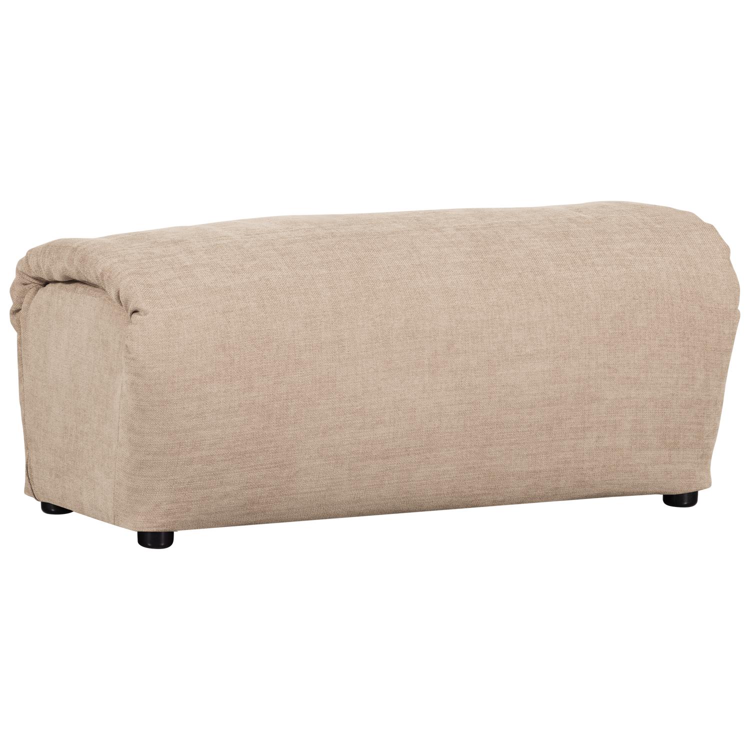 Baggy Hocker Geweven Chenille Zand