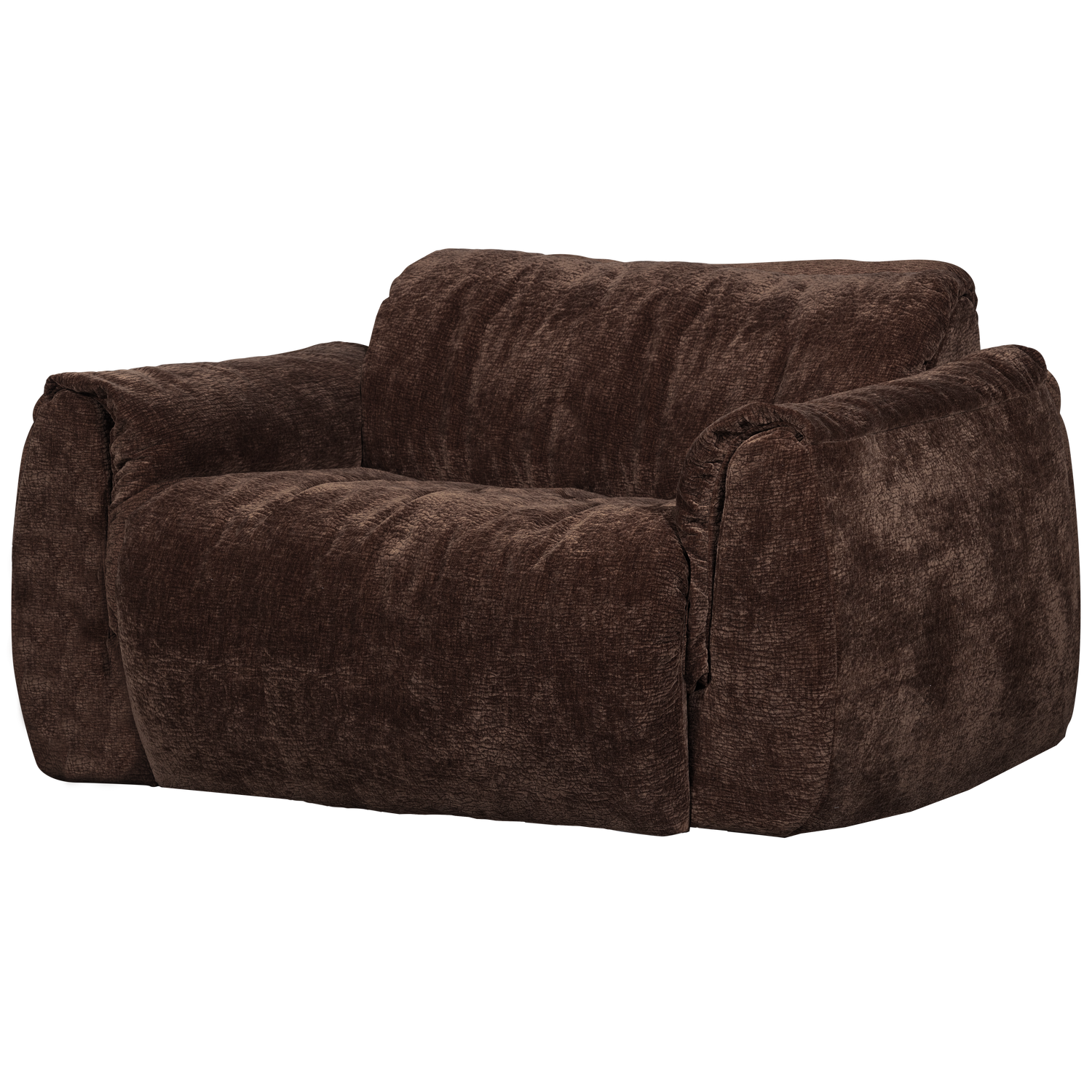 Baggy Loveseat 3 D Chenille Donkerbruin