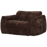 Baggy Loveseat 3 D Chenille Donkerbruin