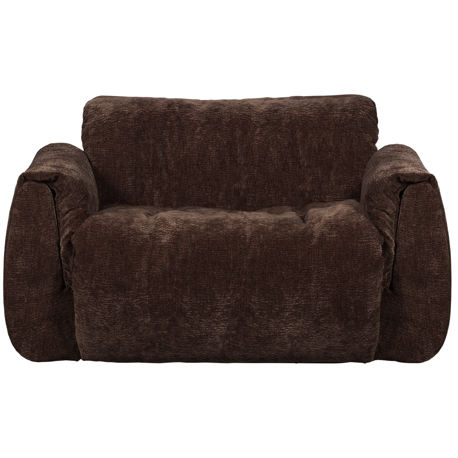 Baggy Loveseat 3 D Chenille Donkerbruin