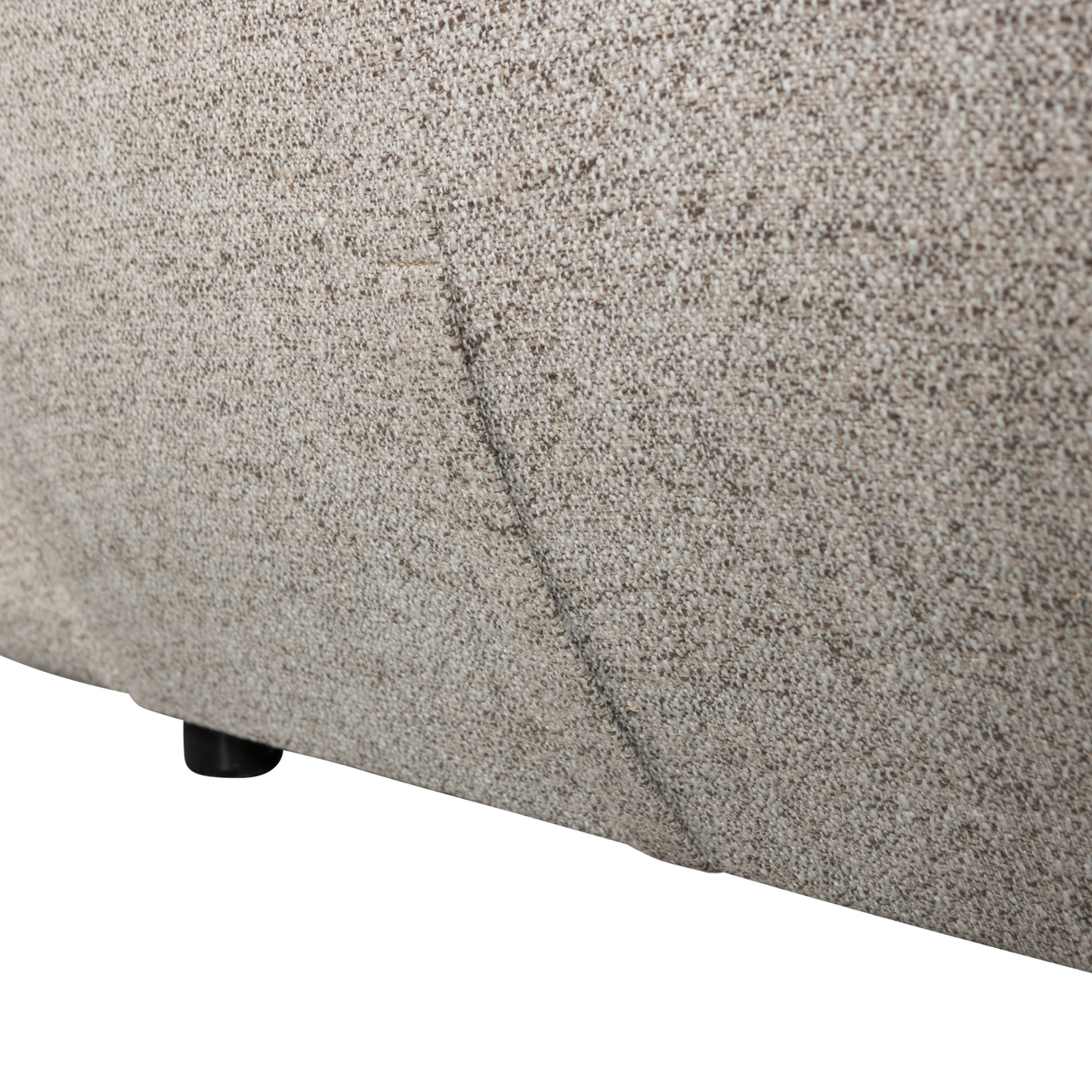 Baggy Loveseat Geweven Stof Naturel Melange