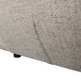Baggy Loveseat Geweven Stof Naturel Melange
