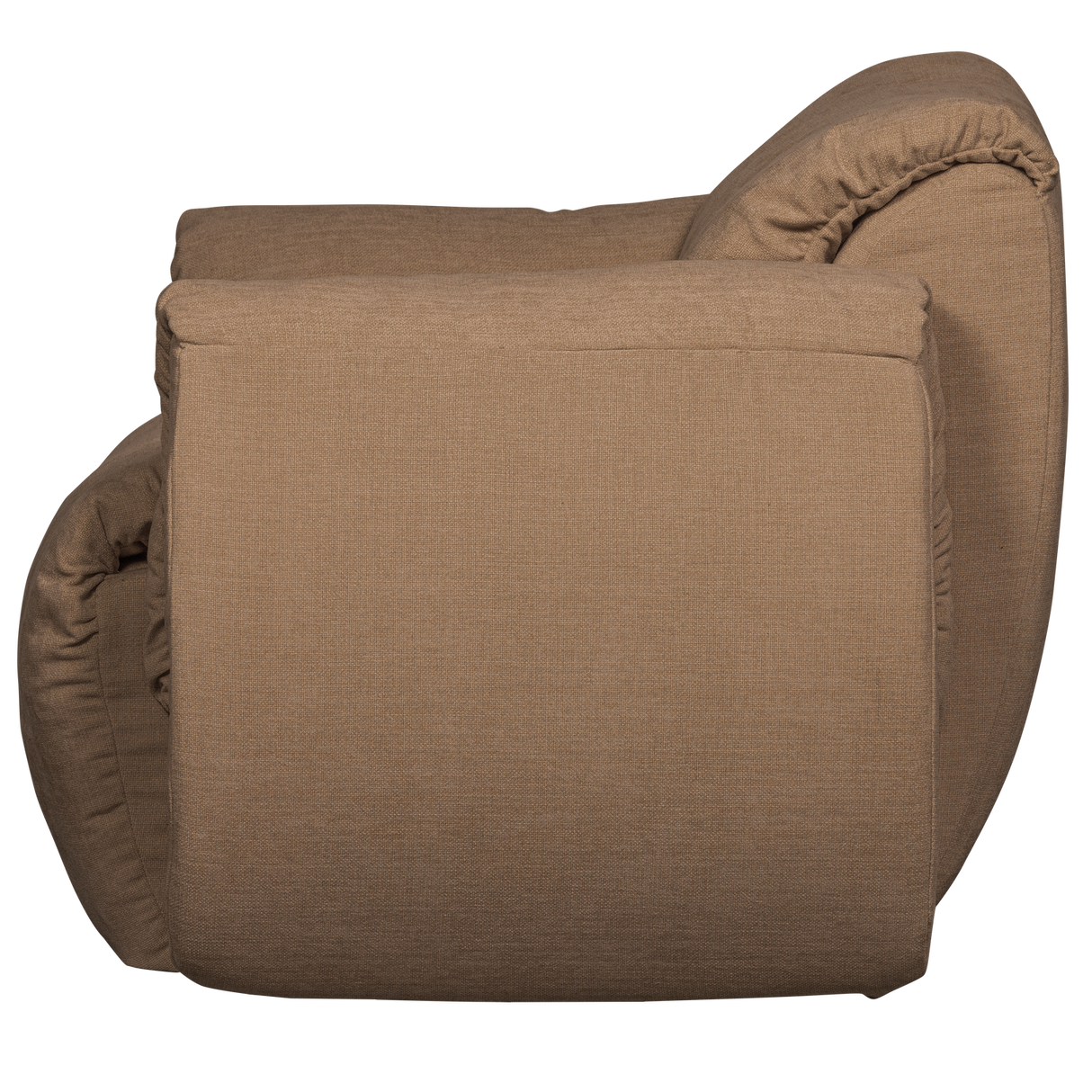 Baggy Draaifauteuil Geweven Chenille Bruin