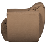 Baggy Draaifauteuil Geweven Chenille Bruin