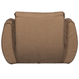 Baggy Draaifauteuil Geweven Chenille Bruin