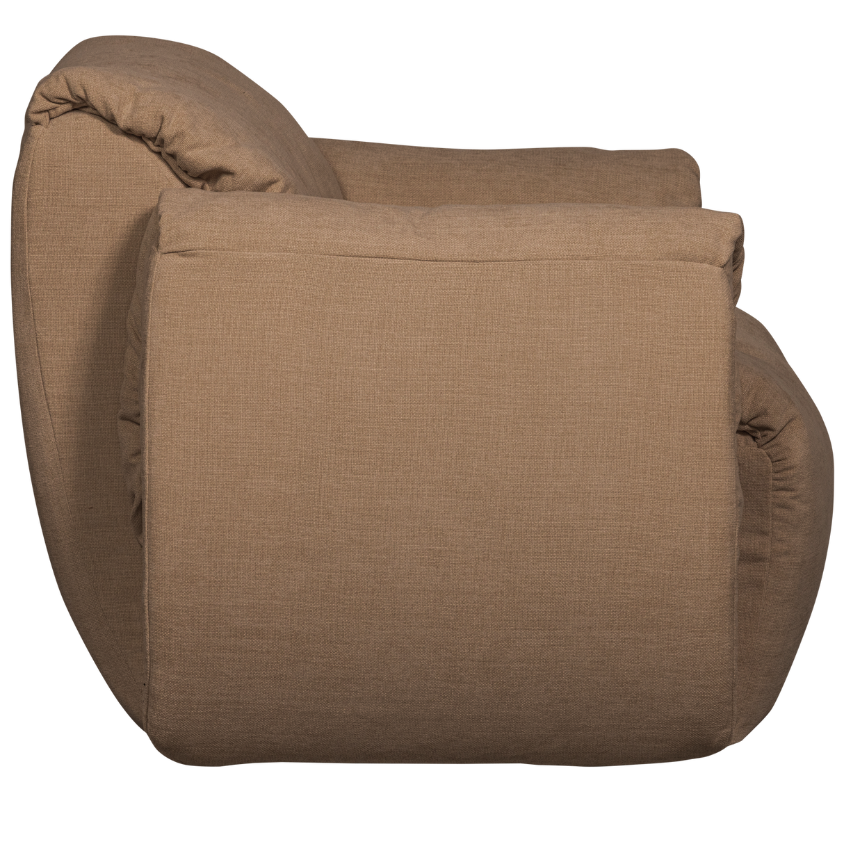 Baggy Draaifauteuil Geweven Chenille Bruin