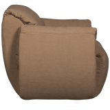 Baggy Draaifauteuil Geweven Chenille Bruin