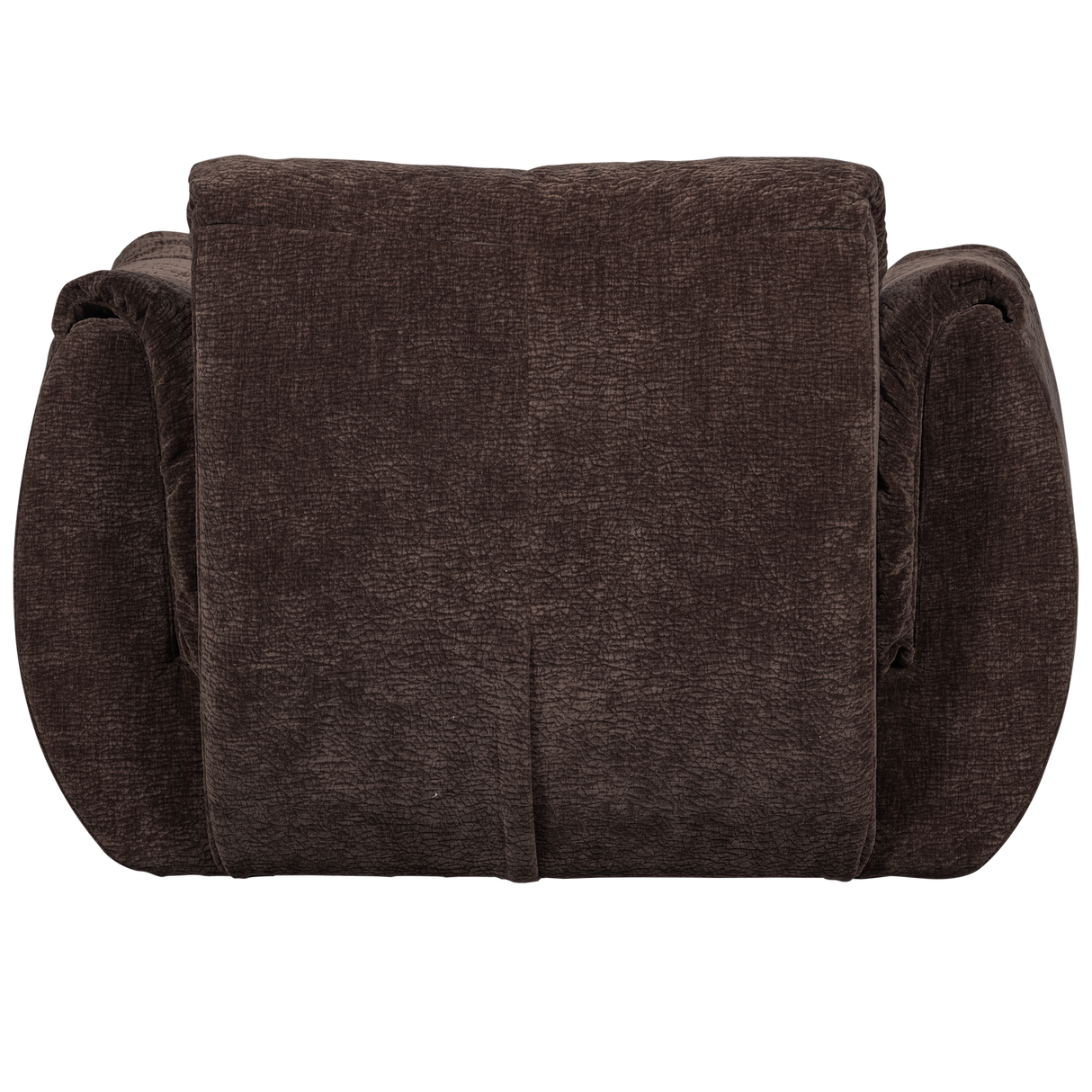 Baggy Draaifauteuil 3 D Chenille Donkerbruin