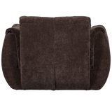 Baggy Draaifauteuil 3 D Chenille Donkerbruin