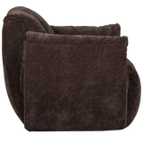 Baggy Draaifauteuil 3 D Chenille Donkerbruin