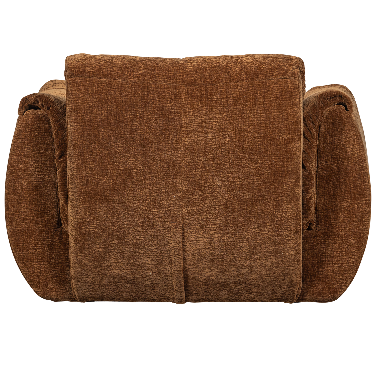 Baggy Draaifauteuil 3 D Chenille Middenbruin