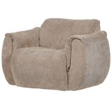 Baggy Draaifauteuil 3 D Chenille Zand