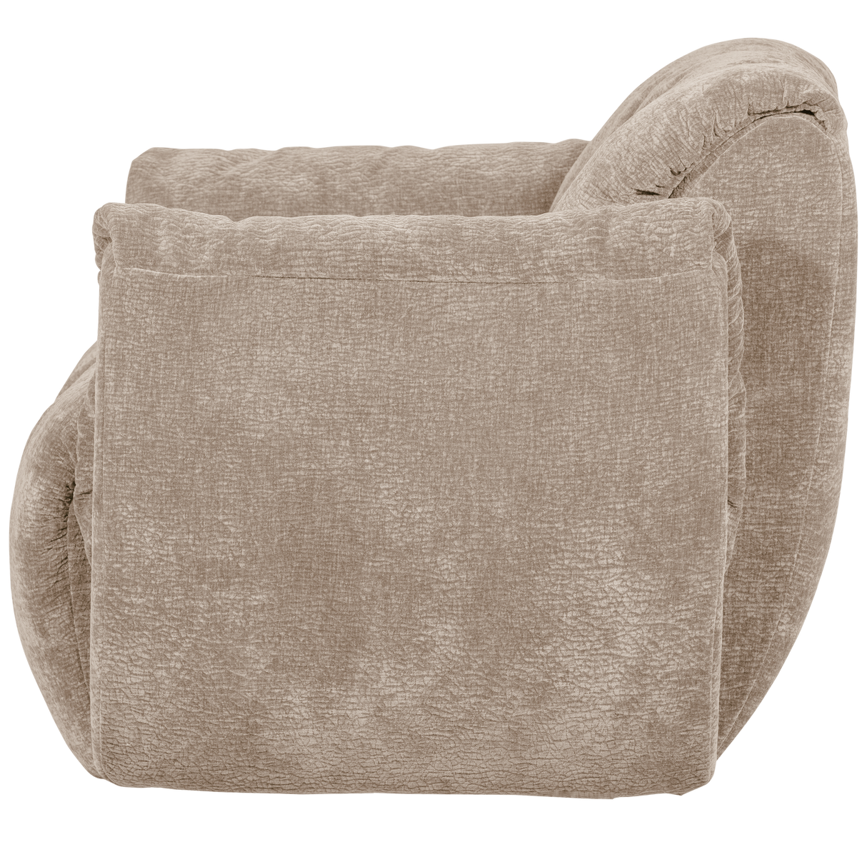 Baggy Draaifauteuil 3 D Chenille Zand