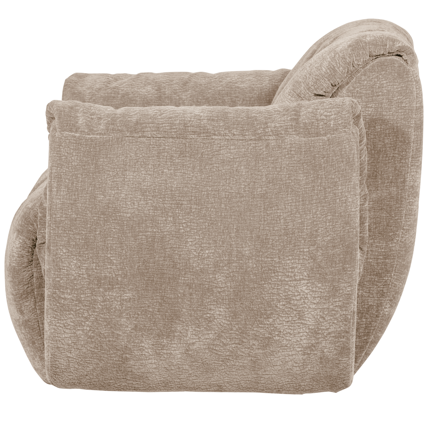 Baggy Draaifauteuil 3 D Chenille Zand