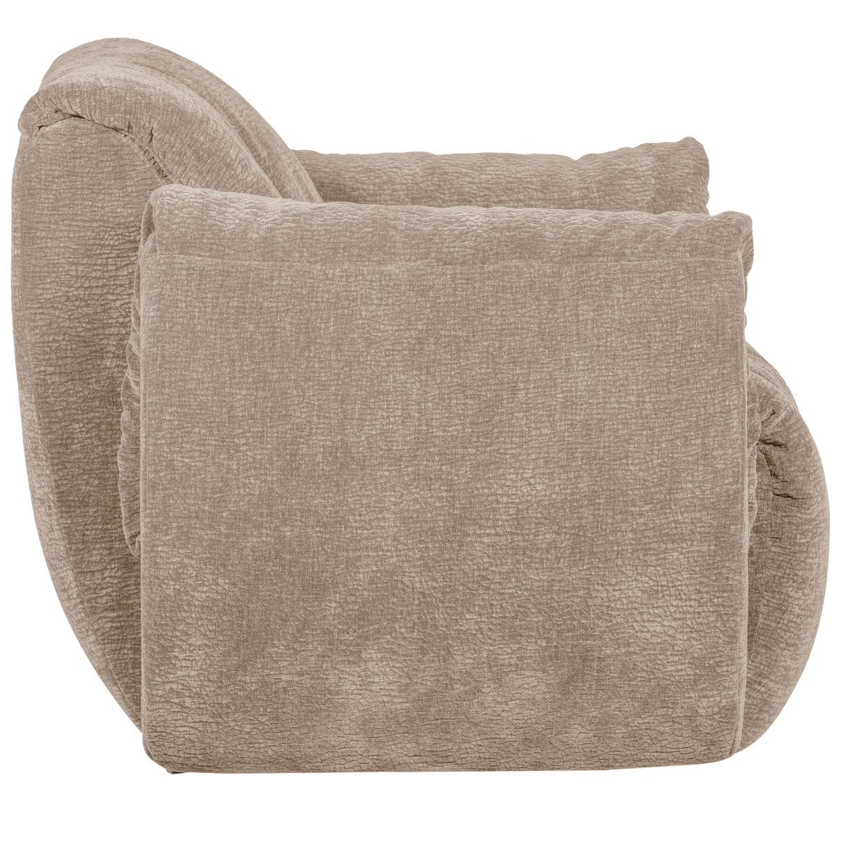 Baggy Draaifauteuil 3 D Chenille Zand