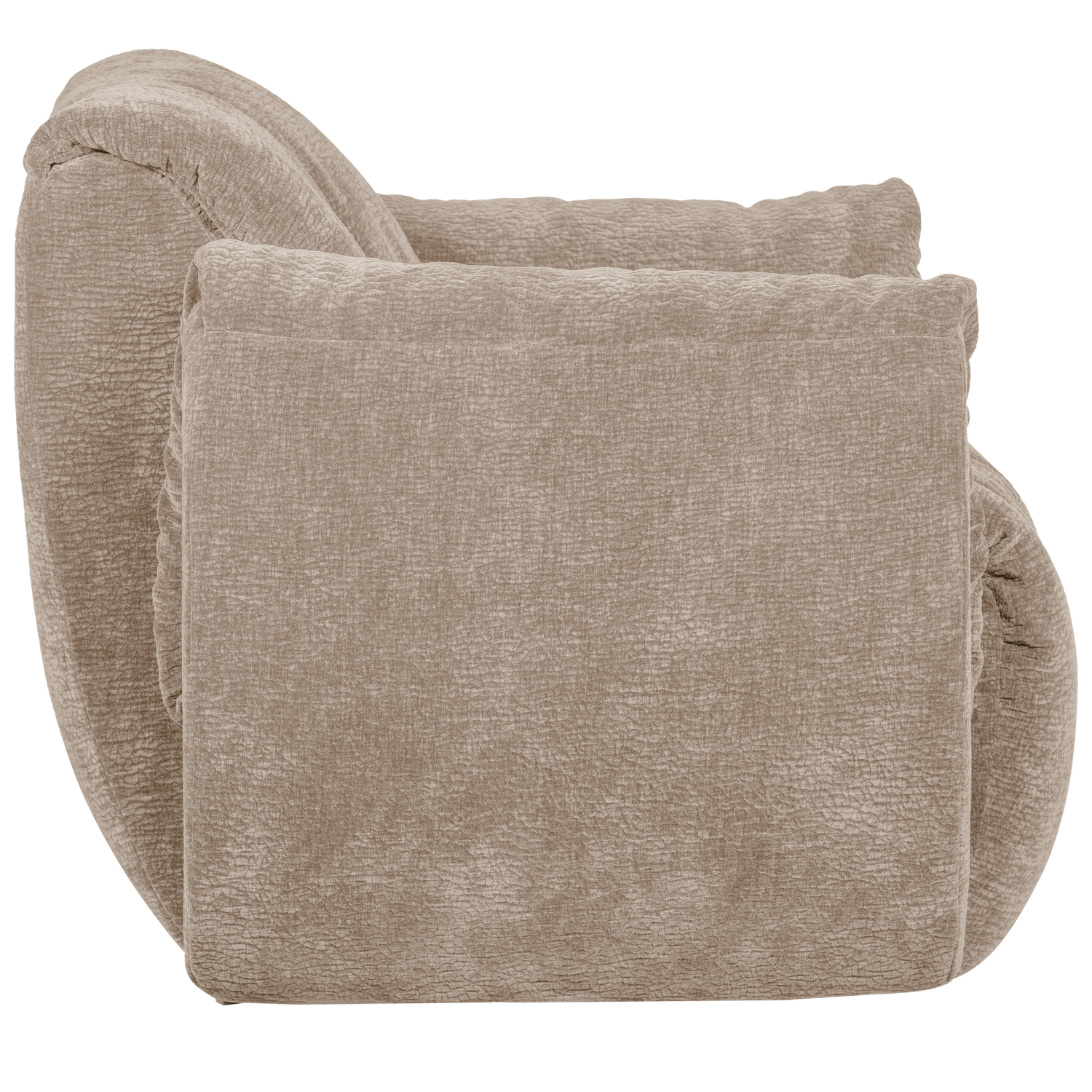 Baggy Draaifauteuil 3 D Chenille Zand