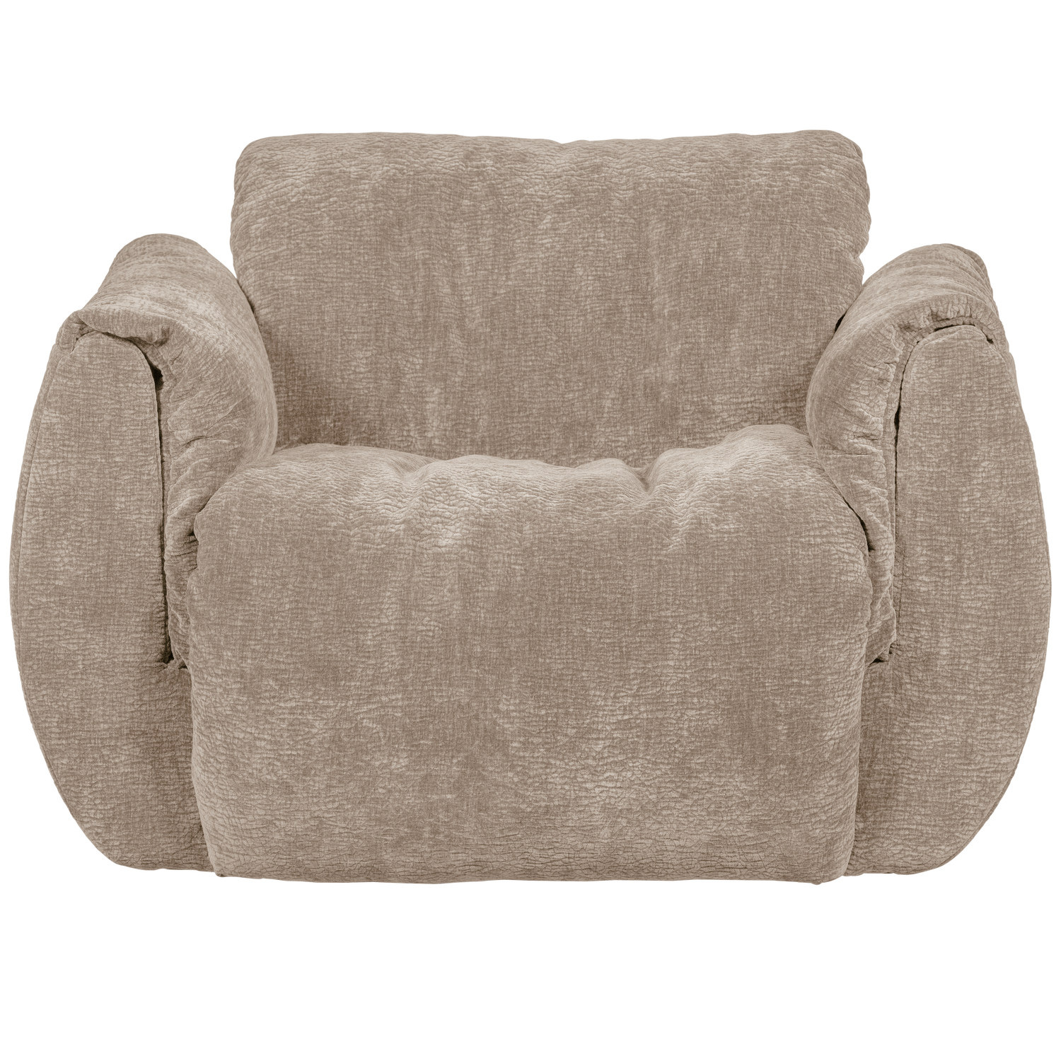 Baggy Draaifauteuil 3 D Chenille Zand
