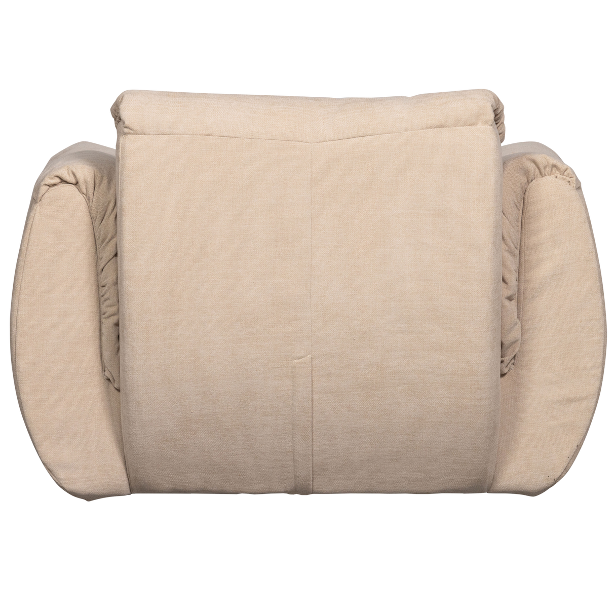 Baggy Draaifauteuil Geweven Chenille Zand