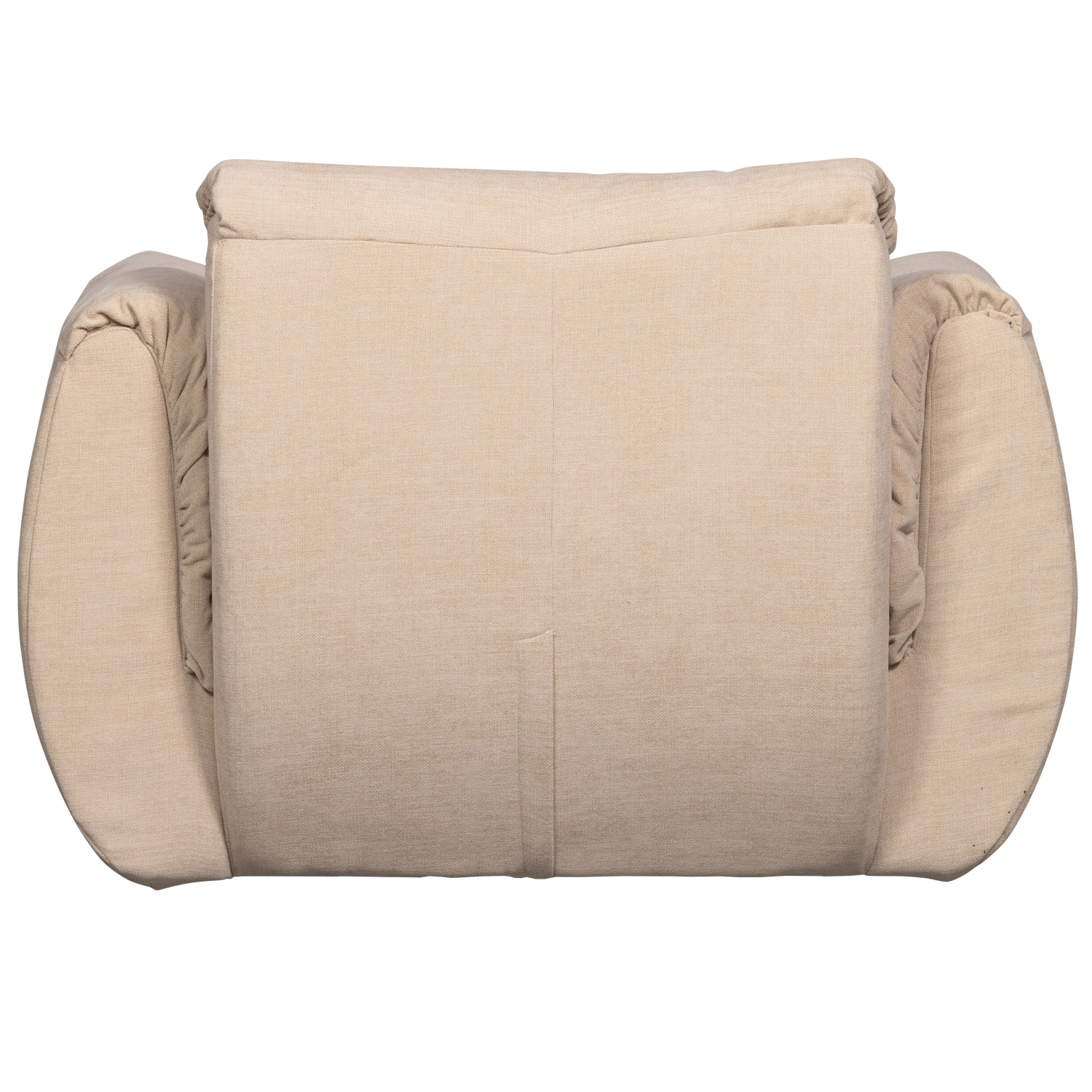 Baggy Draaifauteuil Geweven Chenille Zand