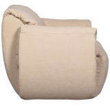 Baggy Draaifauteuil Geweven Chenille Zand