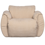 Baggy Draaifauteuil Geweven Chenille Zand
