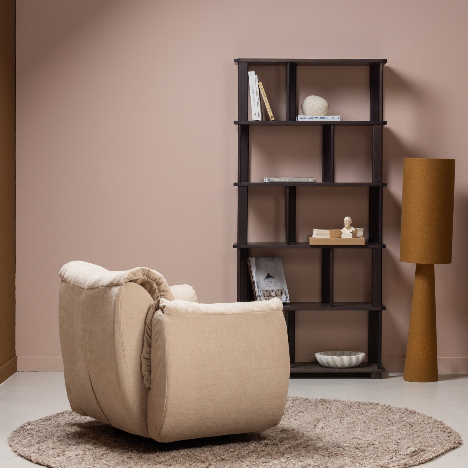 Riss Boekenkast Eikenhout Mystic Brown 186 X90 Cm