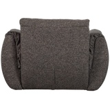 Baggy Draaifauteuil Geweven Stof Warmgrijs Melange