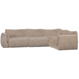 Baggy Hoekbank Rechts 3 D Chenille Zand