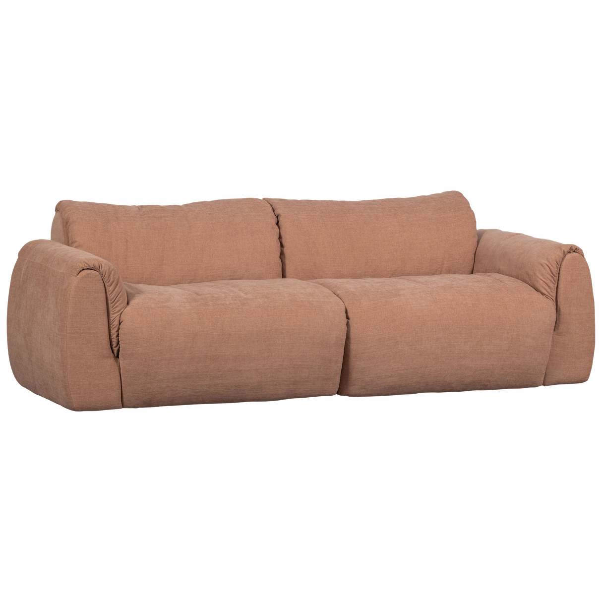 Baggy 2 Zits Bank Geweven Chenille Oud Roze