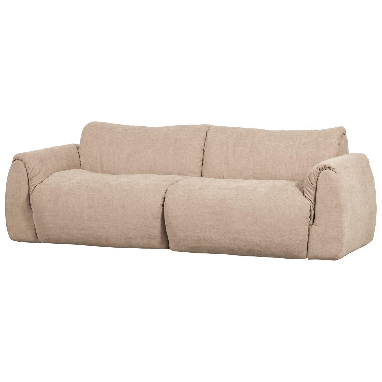 Baggy 2 Zits Bank Geweven Chenille Zand