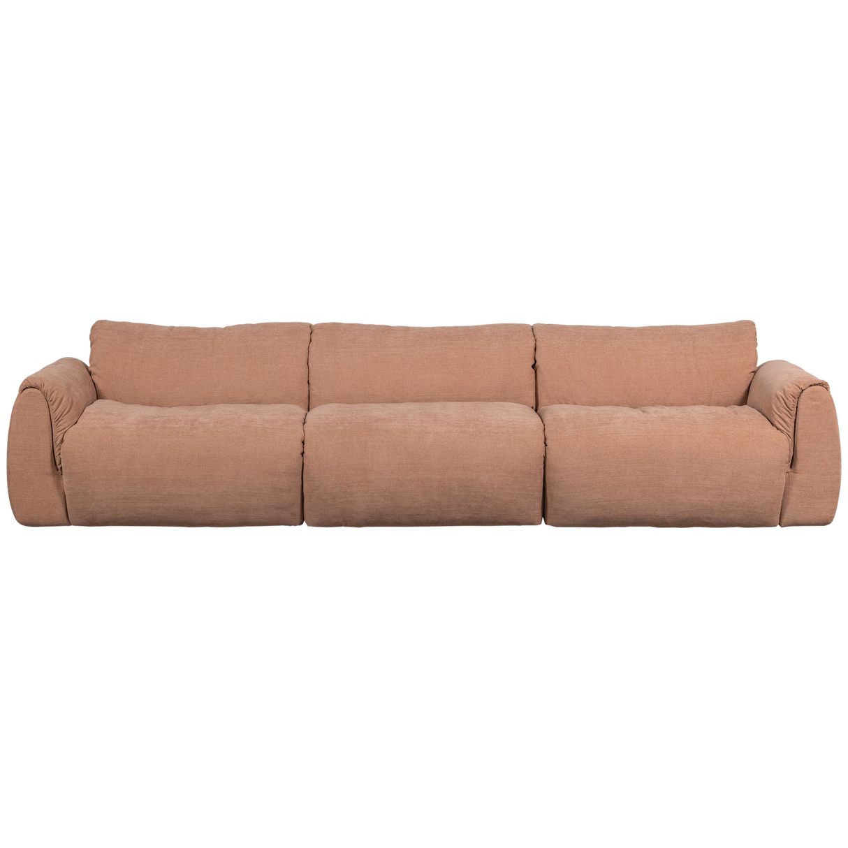 Baggy 3 Zits Bank Geweven Chenille Oud Roze