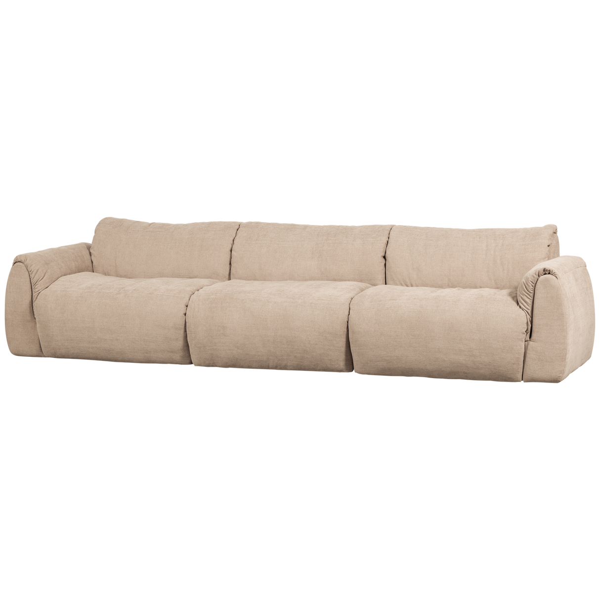 Baggy 3 Zits Bank Geweven Chenille Zand