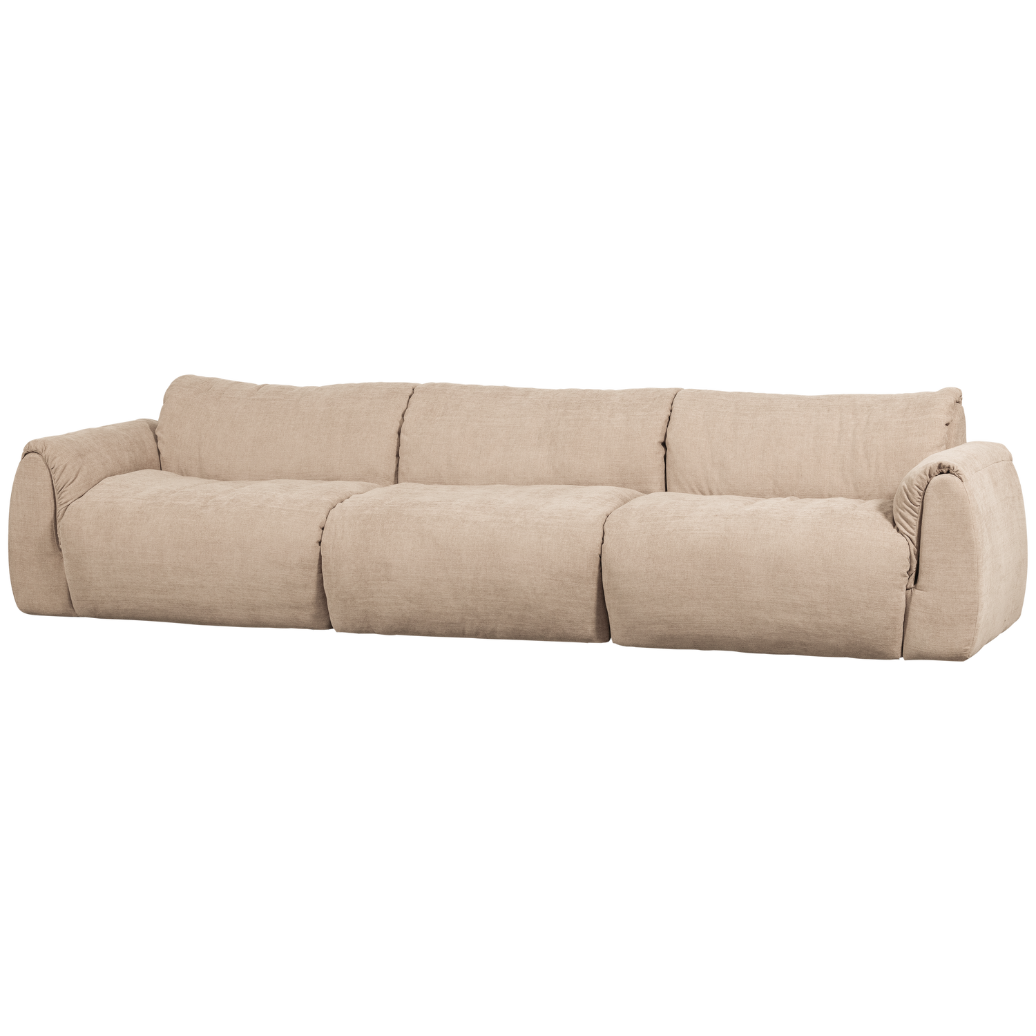 Baggy 3 Zits Bank Geweven Chenille Zand
