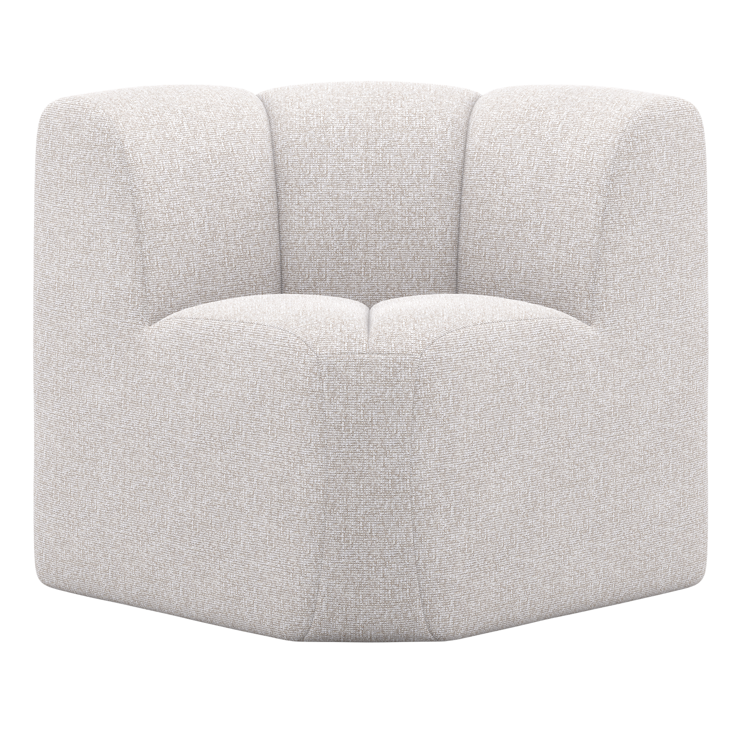 Mojo Eetbankje Hoek Met Rugleuning Boucle Ecru Melange