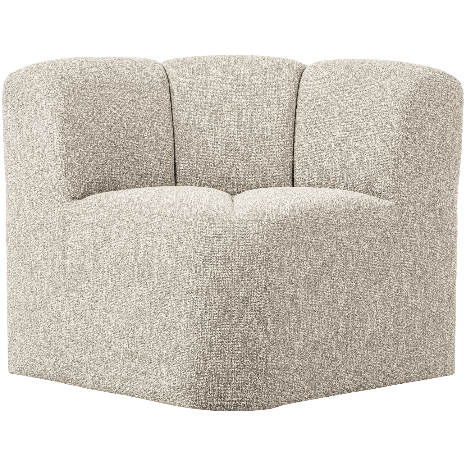 Mojo Eetbankje Hoek Met Rugleuning Boucle Beige Melange