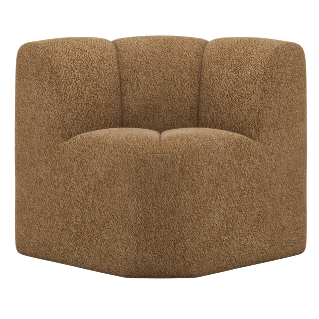 Mojo Eetbankje Hoek Met Rugleuning Wollig Honinggeel