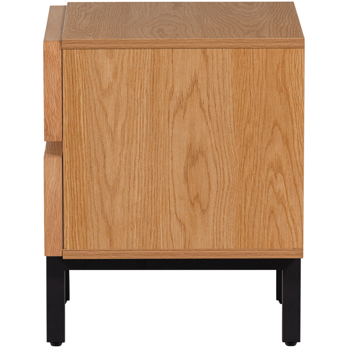 Tours Ladekast/Nachtkastje 2 Lades Melamine/Mdf Naturel