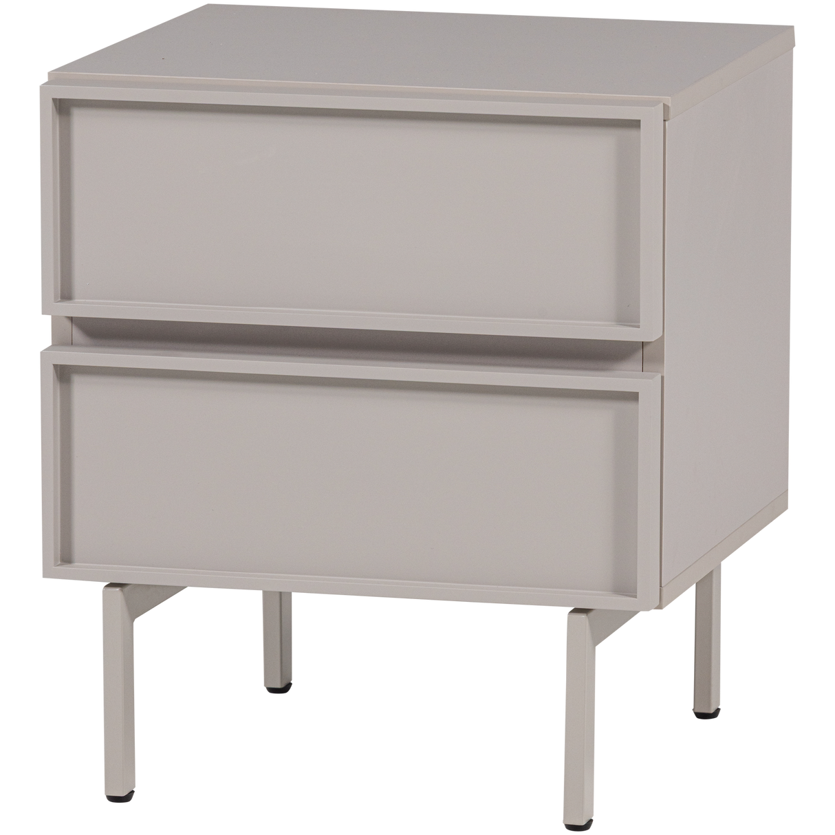 Tours Ladekast/Nachtkastje 2 Lades Melamine/Mdf Zand