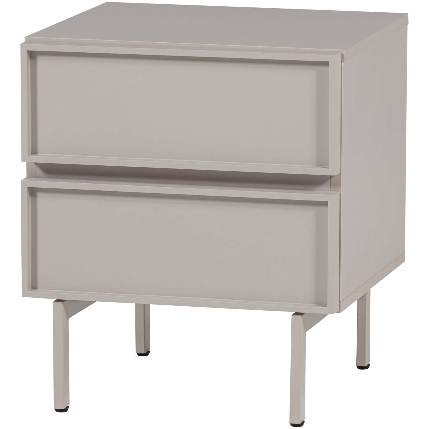 Tours Ladekast/Nachtkastje 2 Lades Melamine/Mdf Zand