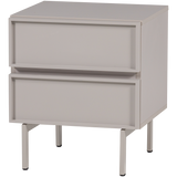Tours Ladekast/Nachtkastje 2 Lades Melamine/Mdf Zand