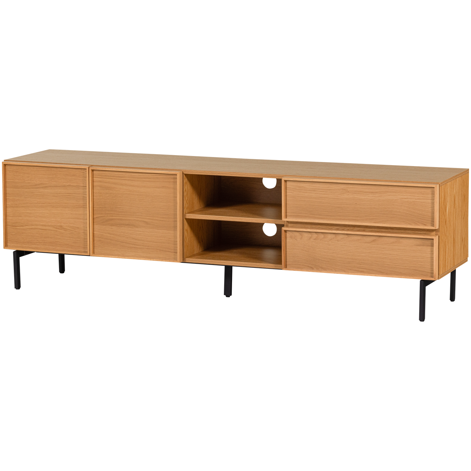 Tours Tv Meubel 180 Cm Melamine/Mdf Naturel